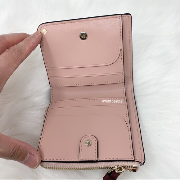 Kate spade small L-zip bifold wallet pup dog new - Picture 4 of 7